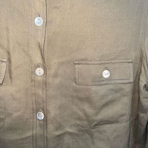 VINTAGE Gucci (1970’s) Military Button Down Top - Picture 5 of 16